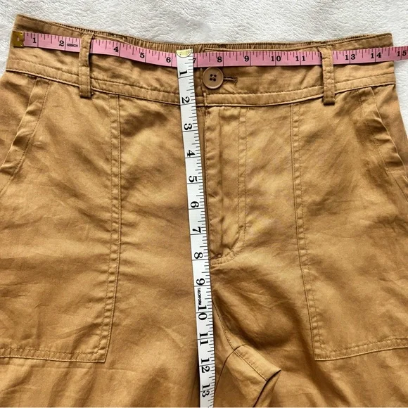 FOR THE REPUBLIC Cotton Khaki Cargo Jogger Pants--M - Picture 15 of 16